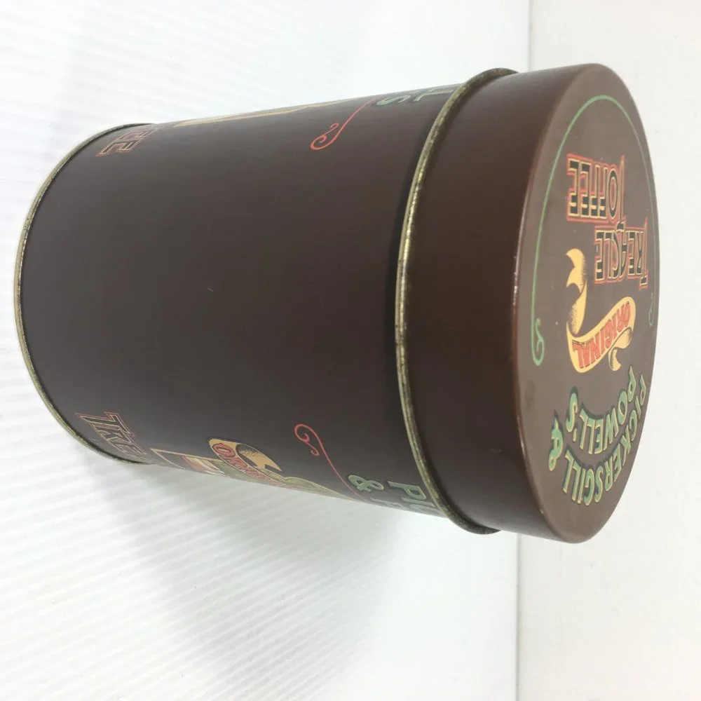 Pickersgill‎ & Powells Treacle Toffee Tin Can Collectible Kitchen Decor Brown